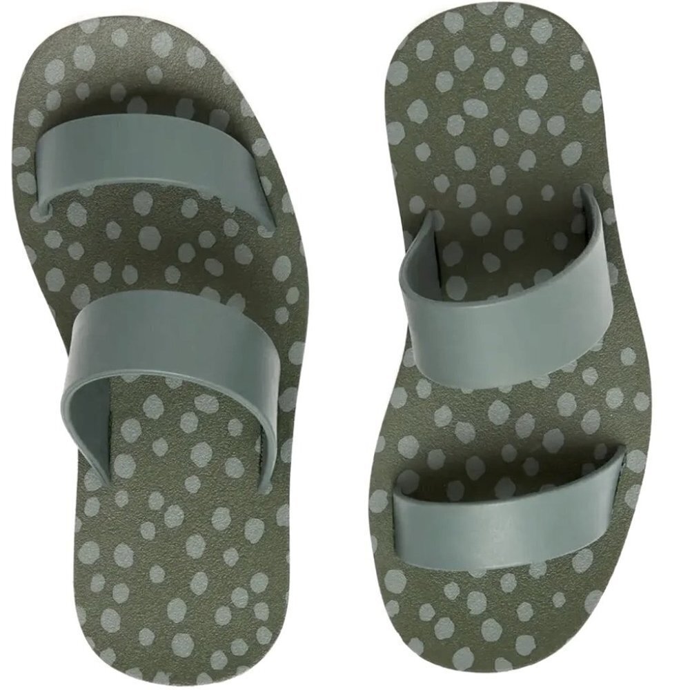 ** Joules Ara Green Rubber Sandals Size 7/38